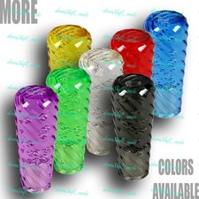 Jdm Universal Spiral Crystal Vip Manual Bubble Shifter Shift Knob Head 100mm