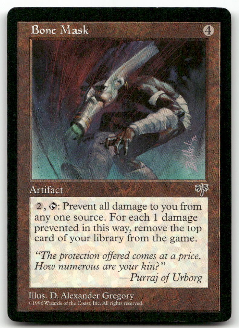 Bone Mask (LP) Mirage MIR Magic MTG