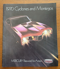 Vintage 1970 Mercury Cyclone And Montego Dealer Brochure