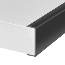 Rubber Edge Trim, 2 inches Self-Adhesive U Channel Fit 2"- L10', Black