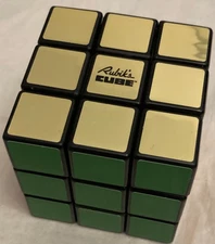 Rubik's Cube, the Original 3X3 Cube, Brain Teaser, Speed Cubing, Gold side