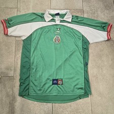 2000 2001 Mexico National Team Soccer Jersey Atletica Large G Home Kit Shirt