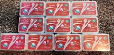 Lot 10X Disposable Mini Toothbrush w Cleaning Beads Travel No Water Mixed Flavor