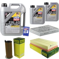 Mann Inspektionspaket Liqui Moly 4100 5W-40 FüR VW Touareg 3.0 V6 TDI 4.2 V8