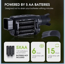 2K Night Vision Monocular w/ IR Illuminator