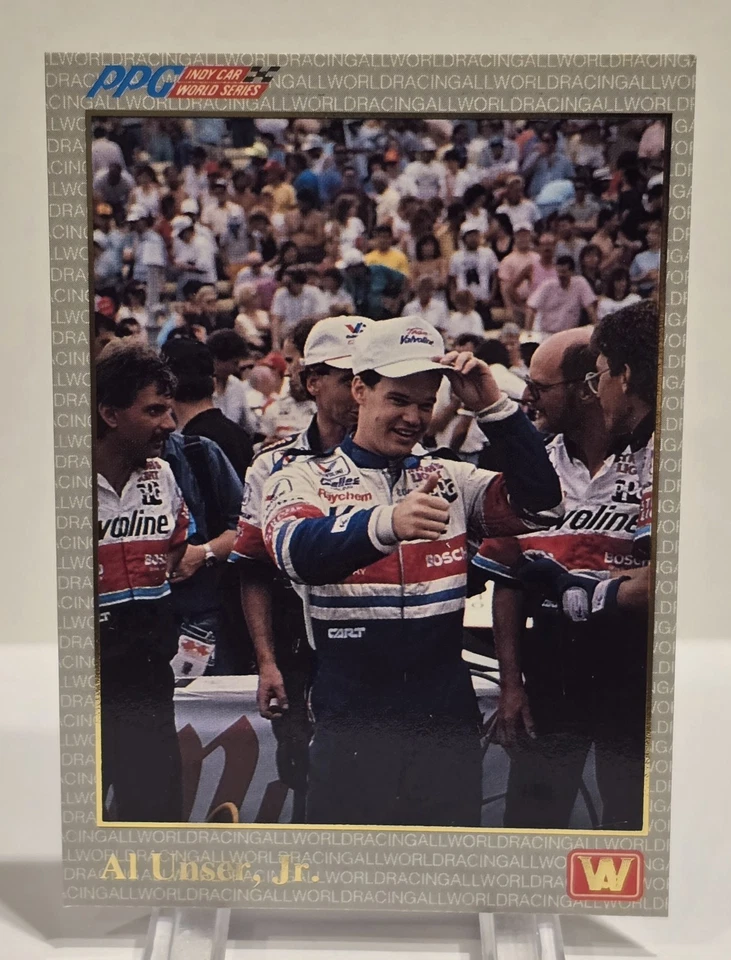 1991 AW SORTS MUHAMMAD ALI AL UNSER JR. GOLD FOIL PROMO - Image 2 of 2