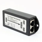 1 in 2 Out Gigabit PoE Extender Repeater 802.3at Passthrough Switch 250m Range