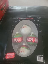 The Christmas Shoppe Santa And Ho Ho Ho Ornaments Set Of 4