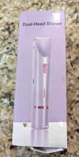 Dual-Head Shaver Face Bikini Trimmer Rechargeable Waterproof Purple