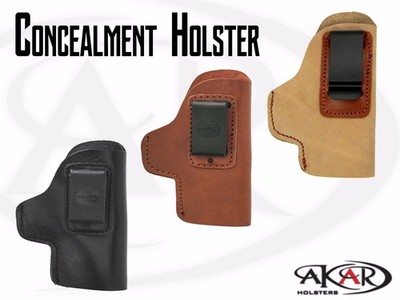 IWB CCW Leather Holster RH  Inside-the-Pants Clip-On   Smith & Wesson Model 39-2