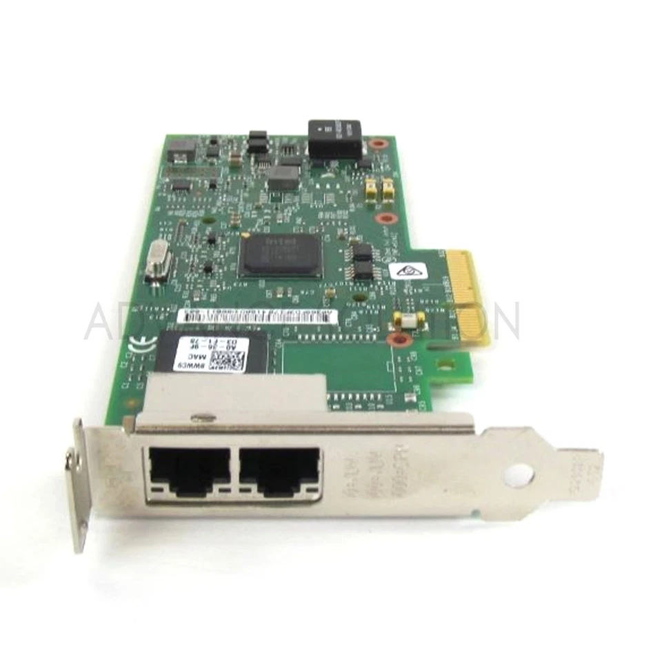 New Dell Intel I350-T2 1GbE 2-Port PCI-Express 2.0 x4 NIC Low Profile 8WWC9 - Image 2 of 4
