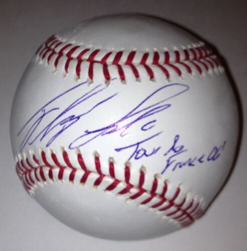 FLOYD LANDIS SIGNED MLB BASEBALL TOUR DE FRANCE 06 INSCRIBED CYCLIST RARE W/COA - Picture 1 of 2