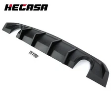 Rear Bumper Diffuser For 12 2013 2014 Dodge Charger SRT8 Lip Spoiler Matte Black