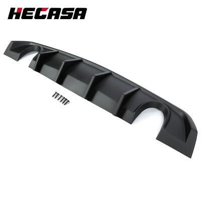 Painted Rear Bumper Diffuser For 12-2014 Dodge Charger SRT8 V2 Style Lip Spoiler