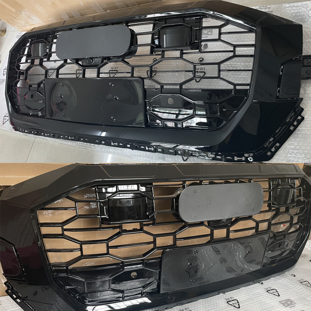 For Audi Q8 Front bumper Grille Upper Mesh Grill RSQ8 Style W