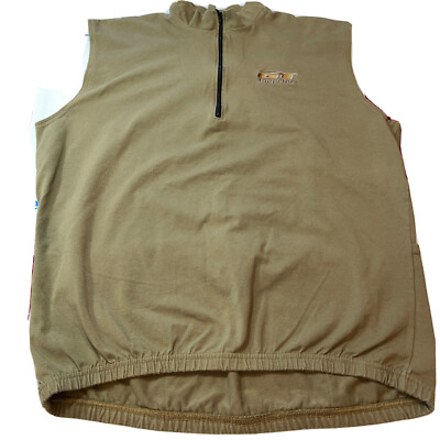 GT BICYCLES riding SHIRT XL CLAY green cotton lycra made USA, back pockets Logo