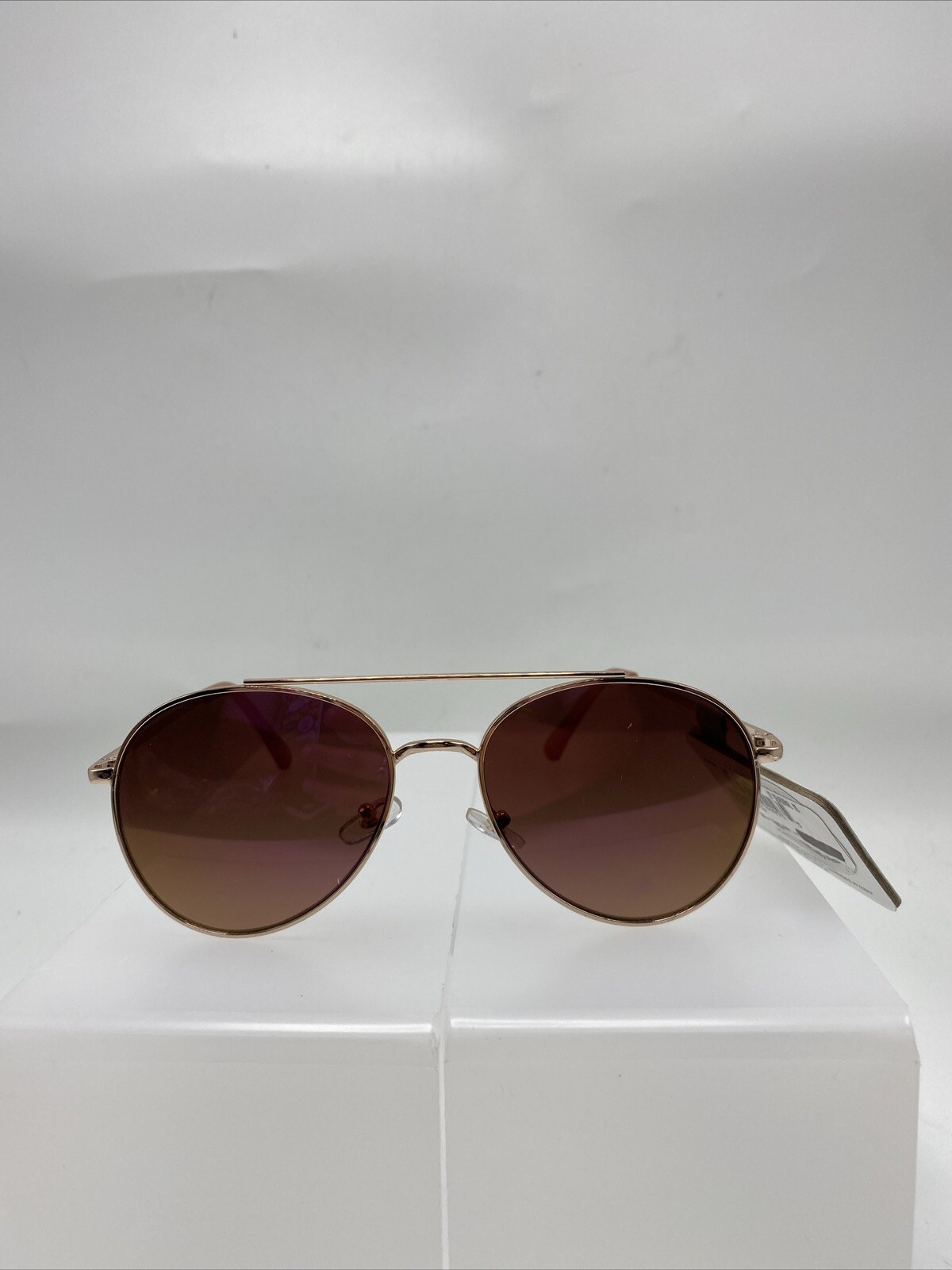 CaliBlue Rose Gold Aviator Sunglasses with UVA-UVB Protection Model 3381-image