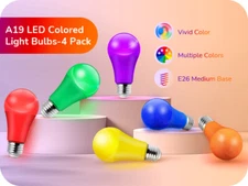 EDISHINE Halloween Decoration Light Bulbs, 14W LED Bulb Colored Light Bulbs