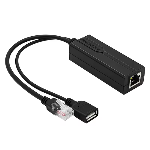 Standard IEEE802.3AF/AT 15W 10/100Mbps 48V to 5V 2.4A USB port POE splitter - 第 2/10 張圖片