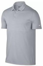 NWT $60 Nike Men's XL Victory Emboss 2.0 Golf Polo 802878-012 Platinum Grey