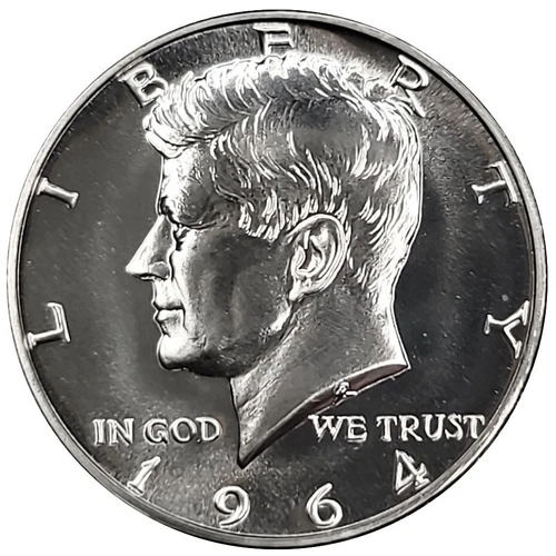 1964 Kennedy Half Dollar CHOICE GEM BRILLIANT PROOF ULTRA NICE 90% Silver