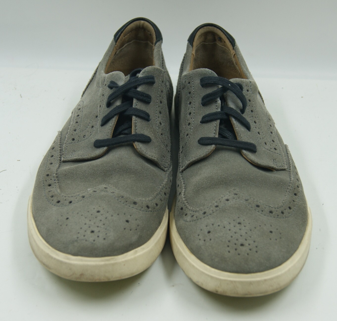 SAOLA Scarpe eleganti Cole Haan Joshua uomo Oxford 10 5 m grigio scamosciato stringate punta alare C14279