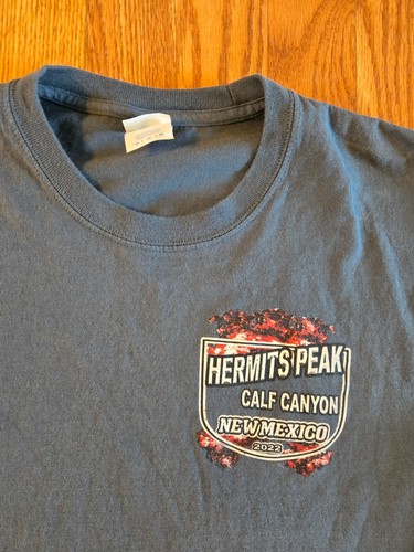NEW MEXICO Largest Ever Wildfire '22 Hermit's Peak Calf Canyon Medium T Shirt - Picture 4 of 5