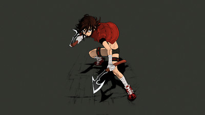 Anime trash dp shirato marin tomboys short hair brunette Playmat Game Mat Desk
