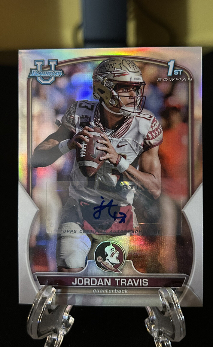 2022 Bowman University Chrome Jordan Travis Refractor Auto /499 #31