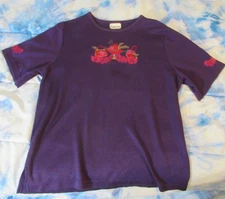Vintage Bonworth Red Hat Society Purple Shirt  Women’s Medium