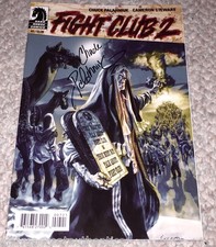 FIGHT CLUB 2 #7 COMIC BOOK HAND SIGNED BY CHUCK PALAHNIUK AUTHOR COA DARK HORSE!