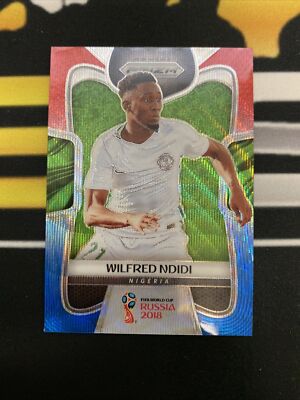 Wilfred Ndidi 2018 Prizm World Cup Red/Blue Wave