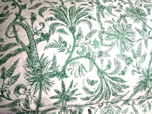 Ralph Lauren 3 Piece King Comforter & 2 King Shams Green Charelston Prestlie - Picture 6 of 9