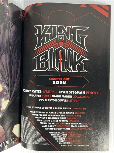 King In Black #1 Natacha Bustos Stormbreakers Variant Marvel 2021 Knull NM - Picture 7 of 8