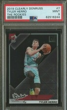 🔥 2019 Panini Clearly Donruss The Rookies #7 Tyler Herro Miami Heat RC PSA 9 🔥