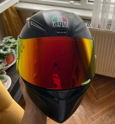 AGV K5 K5S K3SV K1 K1S Visor Lens Red Gold Orange Moto Shield | eBay