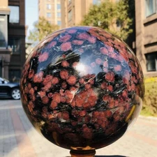 16.03LB Natural Astrophyllite Quartz Crystal"Fireworks Stone"The Ball Heals 304