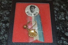 WILLIE MAYS 1960'S STADIUM PIN BUTTON WITH TASSEL, GLOVE AND BALL!!! RARE!!! 