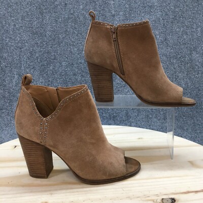 Lucky Brand Boots Womens M Lotisha Ankle Booties Heels Peep