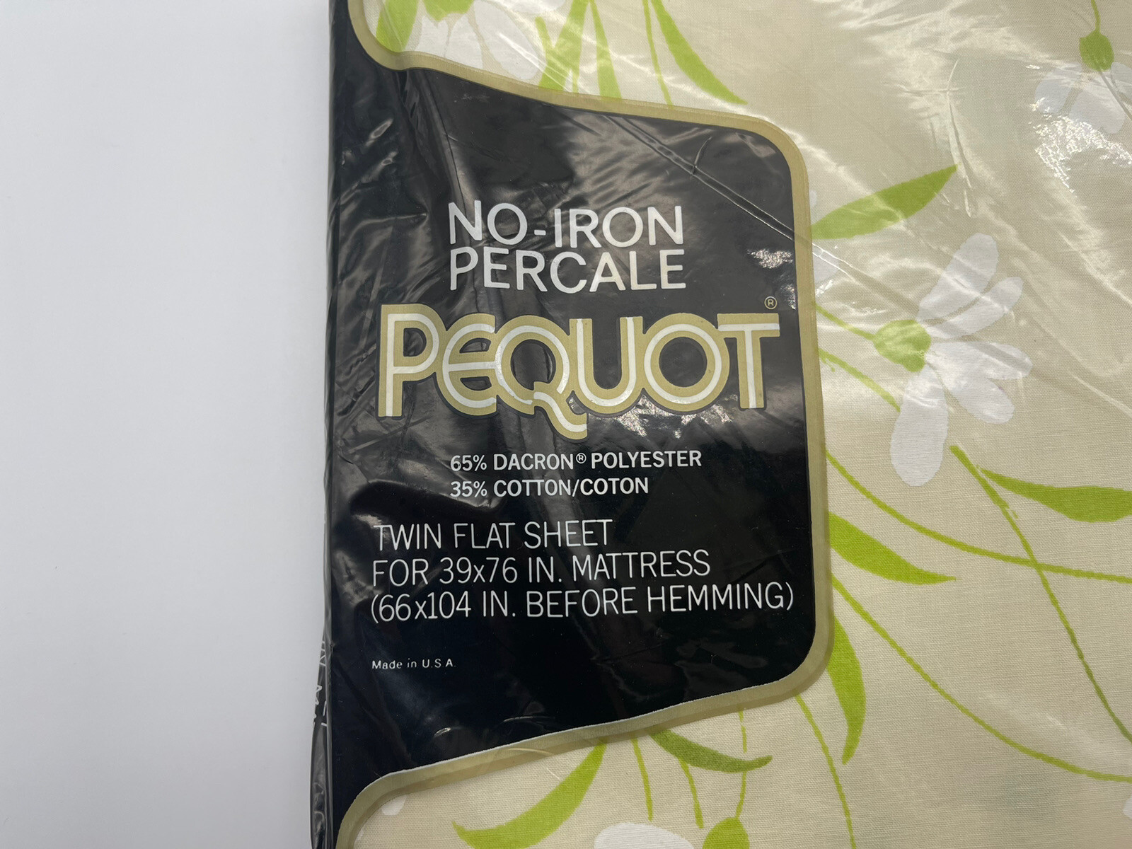 Vintage Pequot Dainty Daisies No Iron Flower Twin Bedding Sheets Set eBay