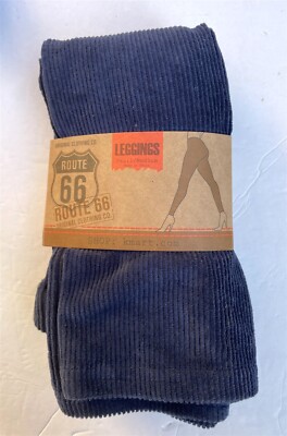 Route 66 Womens Small/Medium Blue Corduroy Ankle Leggings 100-135lbs