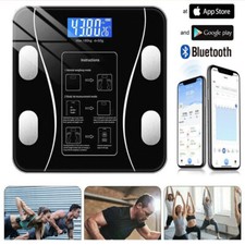 Smart Digital Scale Bathroom Electronic Scales Body Fat 180KG Weight Bluetooth