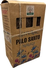 Namaste India Palo Santo Incense Sticks Natural Masala Fragrance 12 packs