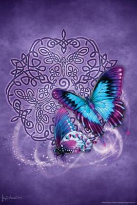 Celtic Butterfly by Brigid Ashwood Cool Wall Decor Art Print Poster 24x36