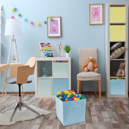Foldable Storage Cube Basket Bin - Great for Nursery, Playroom Closet & Shelves - Picture 6 of 23