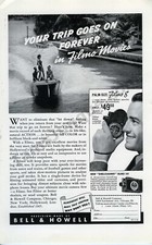 1939 Bell  Howell Filmo 8 Movie Camera Old PRINT MAGAZINE AD Decor  4087 