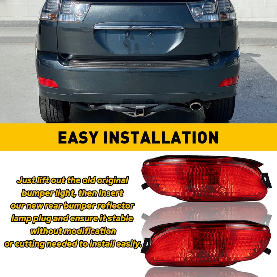 Luz reflectora parachoques trasero izquierdo/derecho para Lexus RX300 RX330 RX350 2004-09 Foto 3 de 4