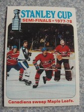 L# 57  1978 Topps #262 Stanley Cup semi-finals, Montreal Canadians