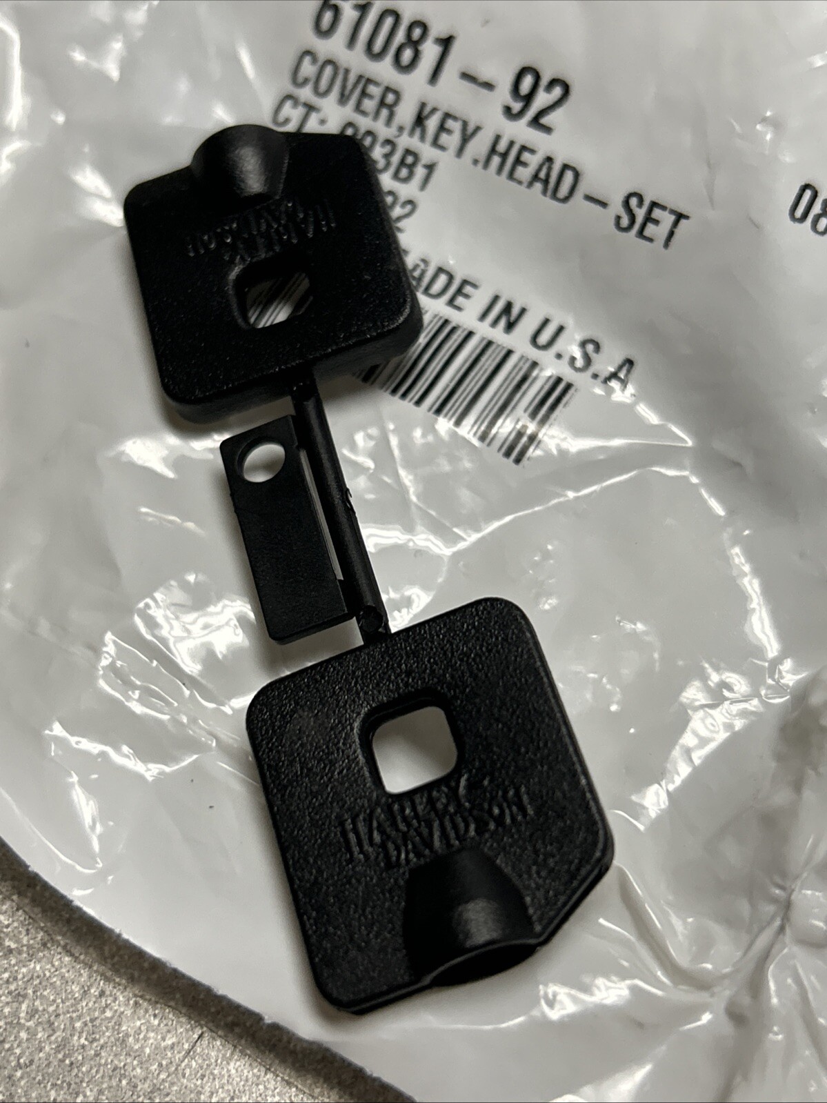 HARLEY -DAVIDSON NEW OEM KEY COVER SET OF 2 61081-92 | eBay