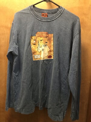 Worlds End Patagonia Blue Long Sleeve T shirt Mens Size XLarge